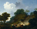 Landskabsmaleri med hyrder og en fåreflok - Jean-Honoré Fragonard — visning af kunstværket