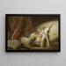 Le Verrou - Jean-Honoré Fragonard — indrammet kunstværk på væggen