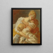 Les Baisers maternels - Jean-Honoré Fragonard — indrammet kunstværk på væggen