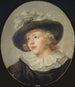 Portræt af en ung dreng med en fjerhat - Jean - Honoré Fragonard — visning af kunstværket