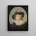 Portræt af en ung dreng med en fjerhat - Jean - Honoré Fragonard — indrammet kunstværk på væggen