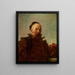 Portrait af en mand i habit - Jean-Honoré Fragonard — indrammet kunstværk på væggen