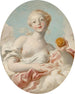 Portrait kaldet Mademoiselle Marie-Catherine Colombe som Venus - Jean-Honoré Fragonard — visning af kunstværket
