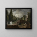 Lyst til et kunsttryk af det monumentale trappebillede fra Villa d'Este i Tivoli - Jean-Honoré Fragonard — indrammet kunstværk på væggen