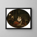 Den lykkelige familie - Jean-Honoré Fragonard — indrammet kunstværk på væggen