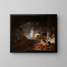 Les Blanchisseuses - Jean-Honoré Fragonard — indrammet kunstværk på væggen
