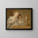 La Performance - Jean-Honoré Fragonard — indrammet kunstværk på væggen