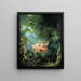 La Balançoire - Jean-Honoré Fragonard — indrammet kunstværk på væggen