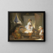 La Visite à la Crèche - Jean-Honoré Fragonard — indrammet kunstværk på væggen