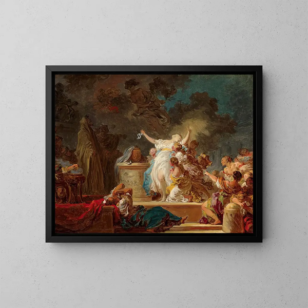 Le sacrifice au Minotaure - Jean-Honoré Fragonard — indrammet kunstværk på væggen
