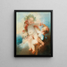 Trois putti couronnés de fleurs - Jean-Honoré Fragonard — indrammet kunstværk på væggen