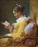 Jomfru læsende - Jean-Honoré Fragonard — visning af kunstværket