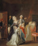 Louis XVI's afsked med sin familie den 20. januar 1793 - Jean - Jacques Hauer — visning af kunstværket