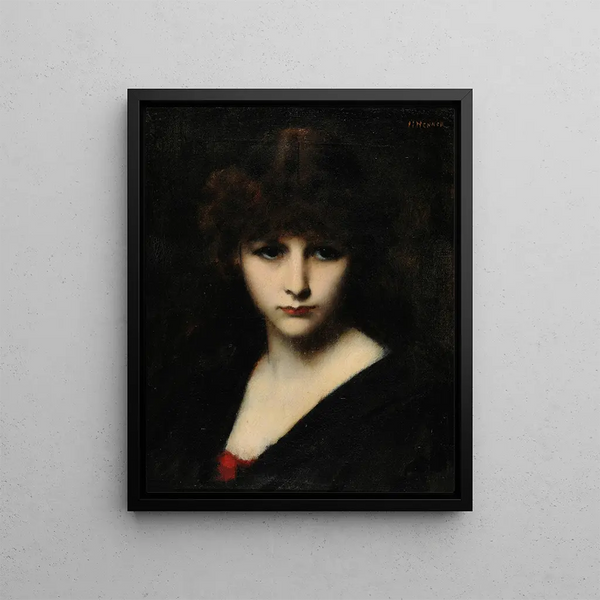 Candeur - Jean-Jacques Henner — indrammet kunstværk på væggen