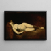 Dormeuse - Jean-Jacques Henner — indrammet kunstværk på væggen