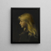 Fillette blonde - Jean-Jacques Henner — indrammet kunstværk på væggen