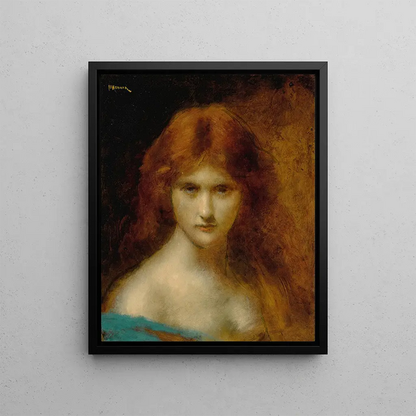 Judith - Jean-Jacques Henner — indrammet kunstværk på væggen