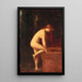 Nymphe - Jean-Jacques Henner — indrammet kunstværk på væggen