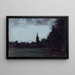Landskab af Alsace, kirkespiret i Bernwiller - Jean-Jacques Henner — indrammet kunstværk på væggen