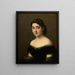 Portræt af en kvinde - Jean-Jacques Henner — indrammet kunstværk på væggen