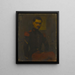 Portrait af Sergent Fourrier - Jean-Jacques Henner — indrammet kunstværk på væggen
