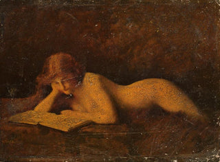 Kvinde læsende - Jean-Jacques Henner — visning af kunstværket