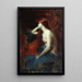 Rêverie - Jean-Jacques Henner — indrammet kunstværk på væggen