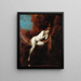 Sara la baigneuse - Jean-Jacques Henner — indrammet kunstværk på væggen