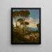 Massa nær Sorrento - Jean-Joseph-François Bellel — indrammet kunstværk på væggen
