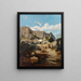 Vue du monastère de Capri - Jean-Joseph-François Bellel — indrammet kunstværk på væggen
