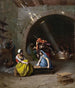Almehs, der spiller dam, - Jean-Léon Gérôme — visning af kunstværket