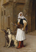 Arnaut og to Løver - Jean-Léon Gérôme — visning af kunstværket