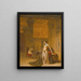 Cleopatra og Caesar - Jean-Léon Gérôme — indrammet kunstværk på væggen