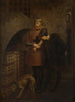 Louis XI af Frankrig besøger kardinal Balue i hans jernbur - Jean-Léon Gérôme — visning af kunstværket