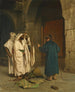 En gammel jøde med tre arabere - Jean-Léon Gérôme — visning af kunstværket