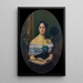 Portrait de Femme - Jean-Léon Gérôme — indrammet kunstværk på væggen
