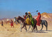 Cavaliers traversant le désert - Jean-Léon Gérôme — visning af kunstværket