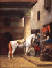 Le bazar de la selle du Caire - Jean-Léon Gérôme — visning af kunstværket