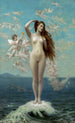 Venus der dukker op - Jean-Léon Gérôme — visning af kunstværket