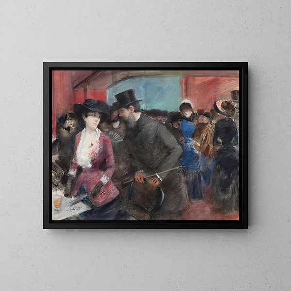 Folies Bergère - Jean-Louis Forain — indrammet kunstværk på væggen