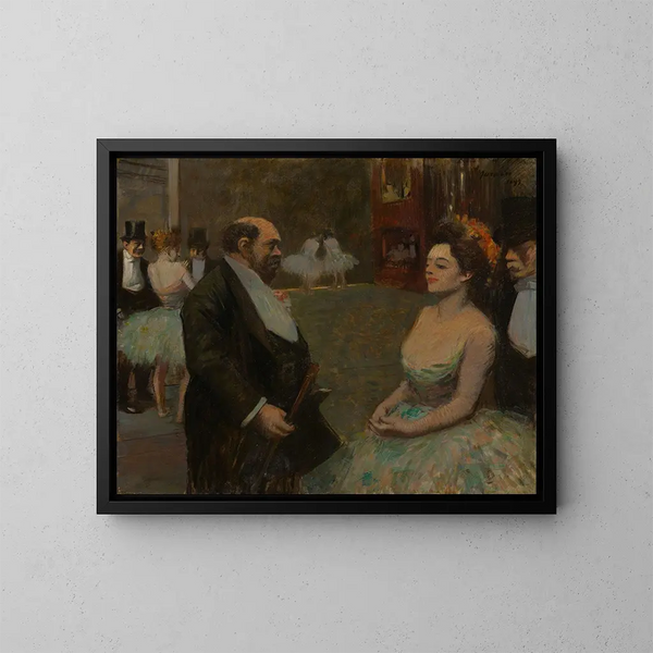 Bag Kulisserne - Jean-Louis Forain — indrammet kunstværk på væggen