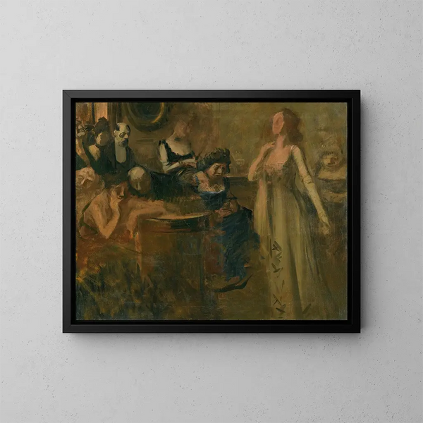 Le Récital - Jean-Louis Forain — indrammet kunstværk på væggen