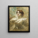 Portrait af Mademoiselle Lender - Jean-Louis Forain — indrammet kunstværk på væggen