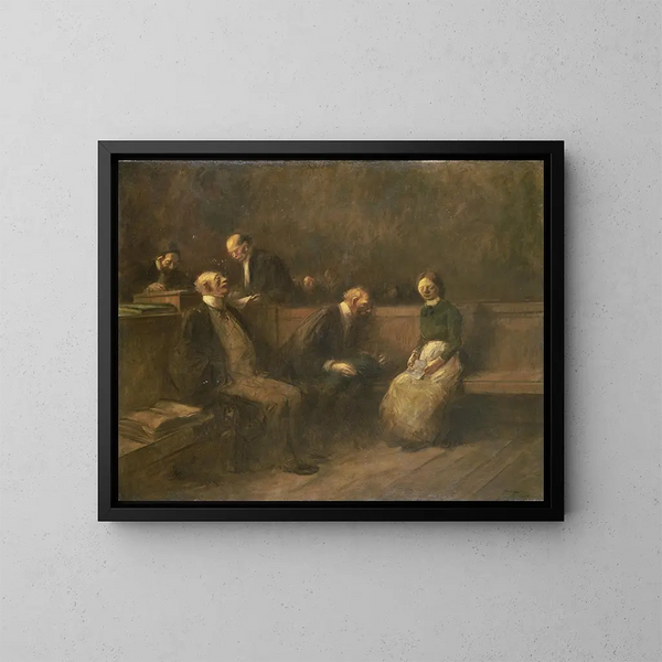 La Pétition - Jean-Louis Forain — indrammet kunstværk på væggen