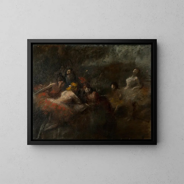 Les danseurs - Jean-Louis Forain — indrammet kunstværk på væggen