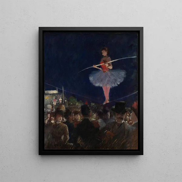 Funambule - Jean-Louis Forain — indrammet kunstværk på væggen