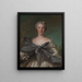 Marie Françoise de La Cropte de St Abre Marquise d'Argence født 1714 - Jean-Marc Nattier — indrammet kunstværk på væggen