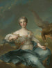 La duchesse de Chartres i rollen som Hébé - Jean-Marc Nattier — visning af kunstværket