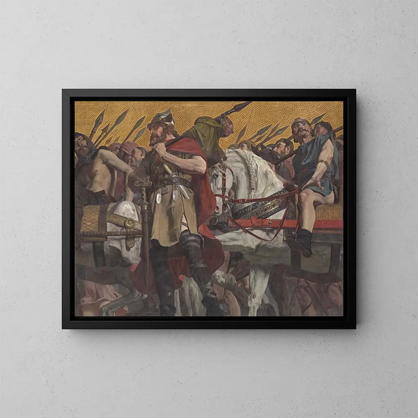Procession - Jean-Paul Laurens — indrammet kunstværk på væggen