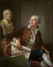Portrait af en gentleman med Denis Diderots brystbillede - Jean-Simon Berthélemy — visning af kunstværket